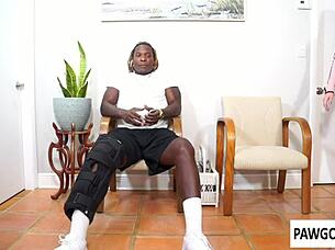 ryan smiles spits on louie's cock and sucks it