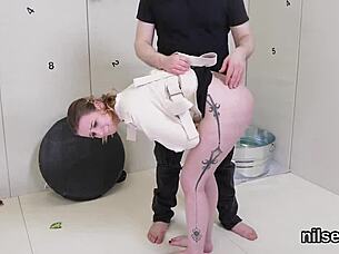 flirty girl undergoes extreme anal therapy in asshole asylum