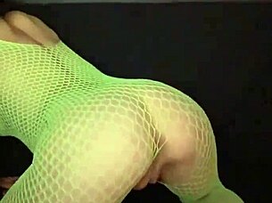 Nadia Diame Twerks In Fishnet Bodysuit