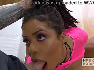 ebony vixen kira squirts while bryan pounds her