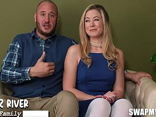 River lynn and megan swap partners to solve mistakes with ryan driller and danny mountain