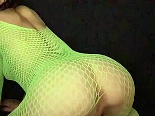 Nadia Diame Twerks In Fishnet Bodysuit