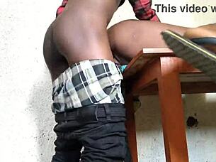 Couple Gets Carried Away in Homemade Fuck