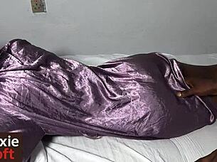 Early Morning Outdoor Sex With Oiled Black Babe Before Work