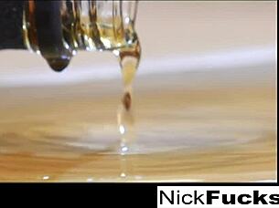 Nick joins a group activity with friends in a threesome setting