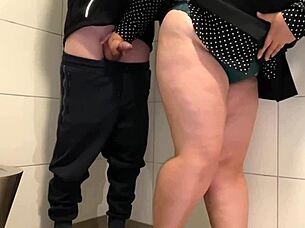 Can Curvy Stepmom Make Stepson Cum in Public Toilet?