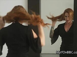 Milf tries big black cock after breakup.