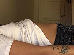 rubbed dick on my belly button