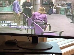 Jerry springer lesbians kiss and have sex in narrative scene