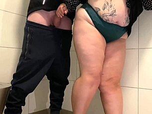 Can Curvy Stepmom Make Stepson Cum in Public Toilet?