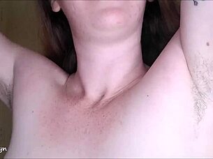 Intense Worship of Ellie Rowyn's Armpits in Kinky Session