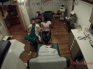 i'm tori sanchez getting my entrance physical at tampa university, spreading my big ass