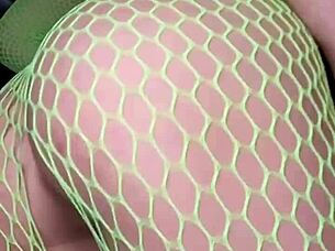 Nadia Diame Twerks In Fishnet Bodysuit