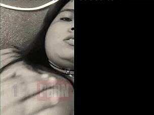 I watch this married woman masturbate with another man on video call