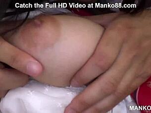 chubby japanese tries something new for the first time.