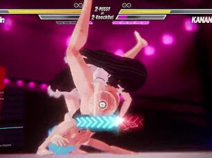 Lesbian Friends Compete in Fun Battle Seven