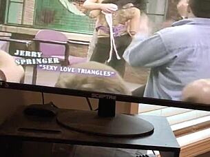 Jerry springer lesbians kiss and have sex in narrative scene