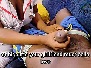 bursty nurse helps client get erection any way