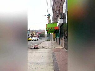 chubby foreigner shows tits for job