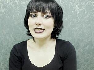 horny goth mavis dracula seduces you to fuck her pink pussy and cum on feet