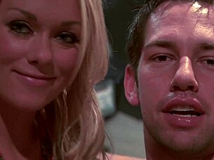 hot skinny blonde fucks intensely and gets cum on big silicone boobs 😈