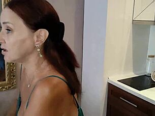 moms my girlfriends offered me rough sex in the kitchen stright while cooking