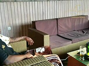 In an exclusive bar, the ebony sex goddess meets the Naija pornstar for MAXIMUM fun.