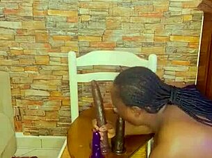 Homemade Lesbian Scene With Shaved Pussy In Retro Style.