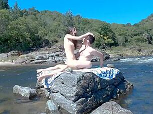 Watch this couple scream during risky public sex on the bus