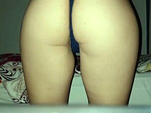 hot ebony girl plays with her wet pink pussy all alone in pov