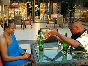 In an exclusive bar, the ebony sex goddess meets the Naija pornstar for MAXIMUM fun.