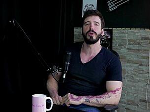 hey, arthur aily in sheer red likes pain and inversion