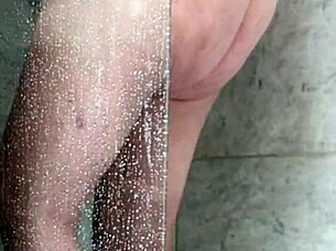 Fat BBW Wife Caught Masturbating With Shower Head Again