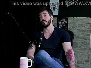 hey, arthur aily in sheer red likes pain and inversion