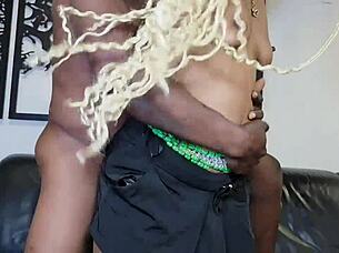 Her First Time Meeting Giant Cock Her Pussy Creams Like Never Before!