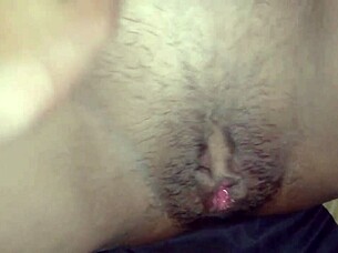 Amateur with big ass and tight shaved pussy gets licked and fucked