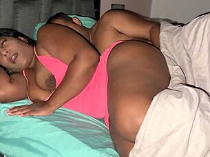 stepbrother mistakes stepsister for wife, spoons her roughly, and fills her pussy with cum