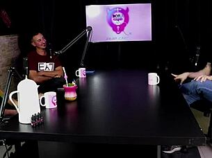 hey, arthur aily in sheer red likes pain and inversion