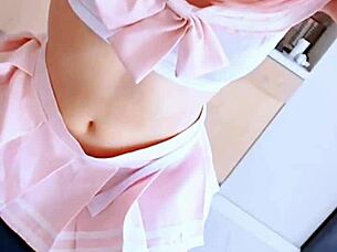 cute latina's tight vagina filled with cum