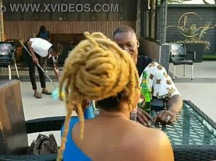 In an exclusive bar, the ebony sex goddess meets the Naija pornstar for MAXIMUM fun.