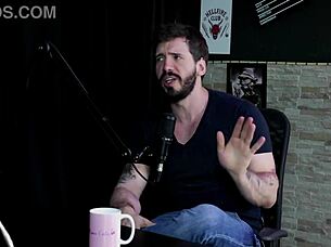 hey, arthur aily in sheer red likes pain and inversion