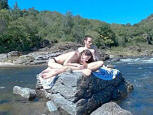 Watch this couple scream during risky public sex on the bus