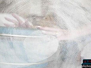 Kenna Vanessa strips from lingerie to naked