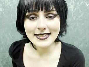 horny goth mavis dracula seduces you to fuck her pink pussy and cum on feet