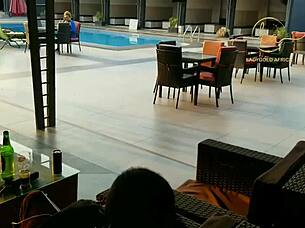 In an exclusive bar, the ebony sex goddess meets the Naija pornstar for MAXIMUM fun.