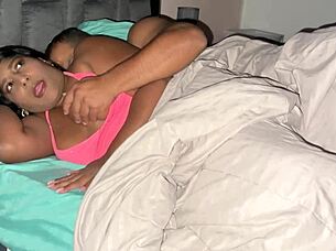 stepbrother mistakes stepsister for wife, spoons her roughly, and fills her pussy with cum