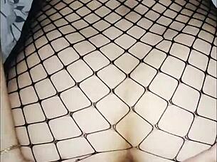 Wife's tight ass takes husband's big cock in close-up anal