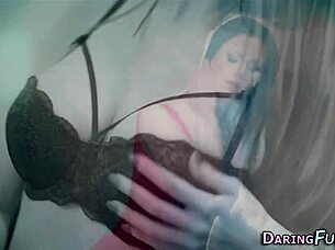 Posh European Gets Jizz Facial After Blowjob