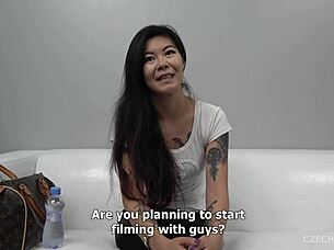 Akasha Coliun in Czech Casting Sex