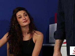 British Office Voyeur Teases Sub to Tug in Humiliation Session?